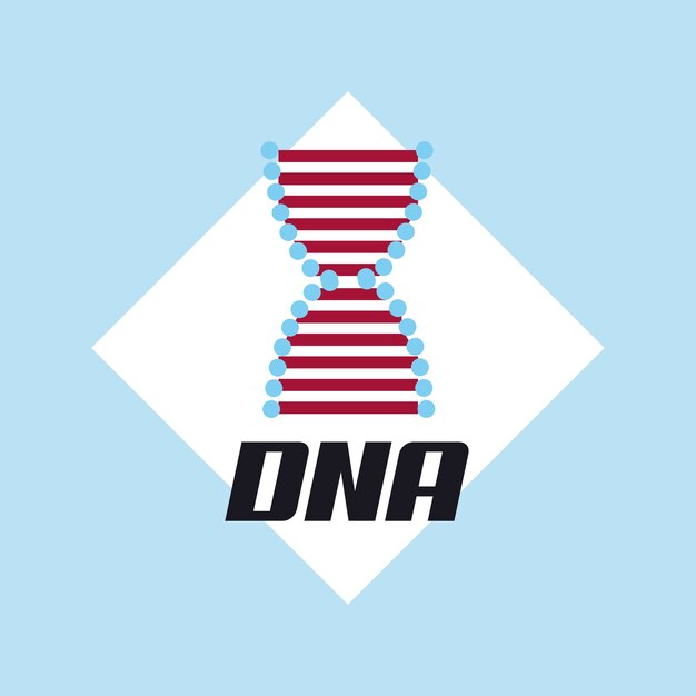 Dna molekülstruktur symbol