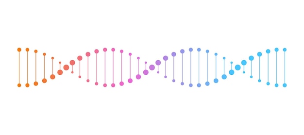 DNA-Symbol auf weißem Hintergrund