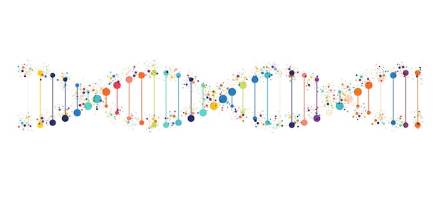 DNA-Symbol auf weißem Hintergrund