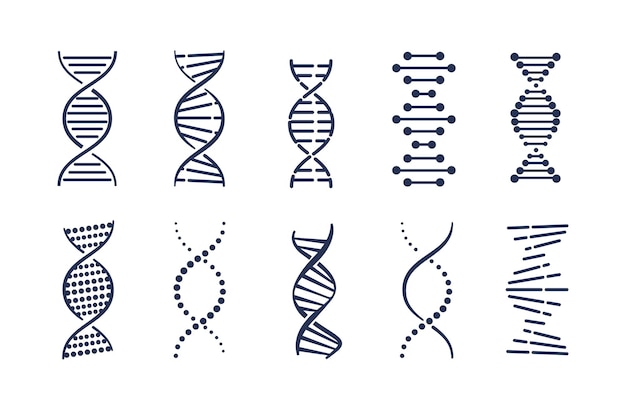 DNA-Symbole gesetzt
