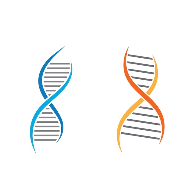 Dna-vektorsymbol-illustrationsdesign