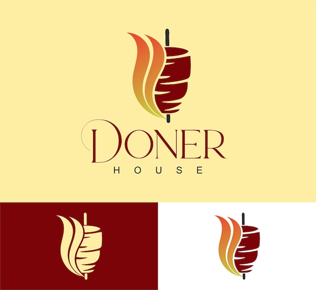 Döner-Logo-Design-Vorlage