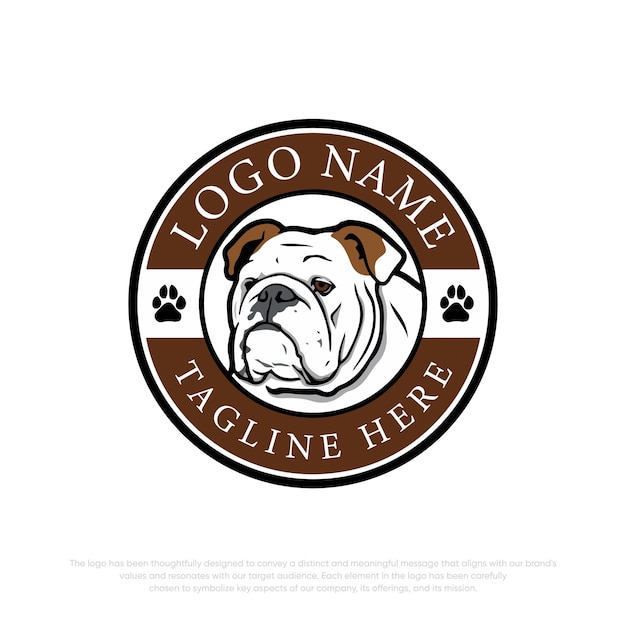 Dog-logo vektor-logo stier-hund-logo