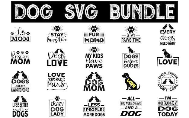 Vektor dog-svg-design