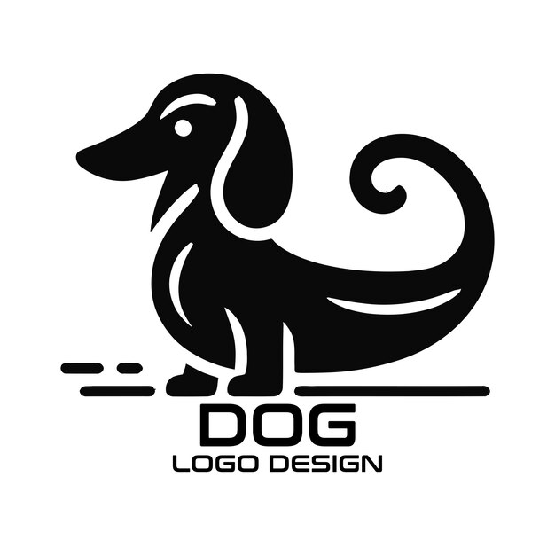 Vektor dog-vektor-logo-design