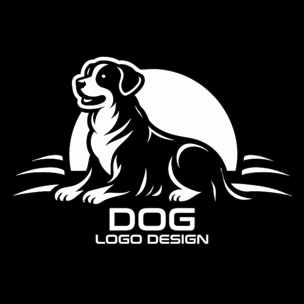 Vektor dog-vektor-logo-design