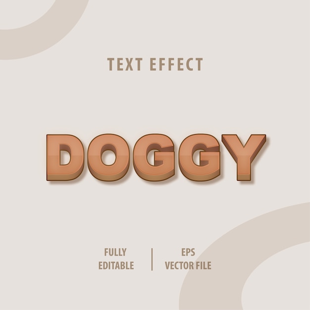 Doggy text style effekt