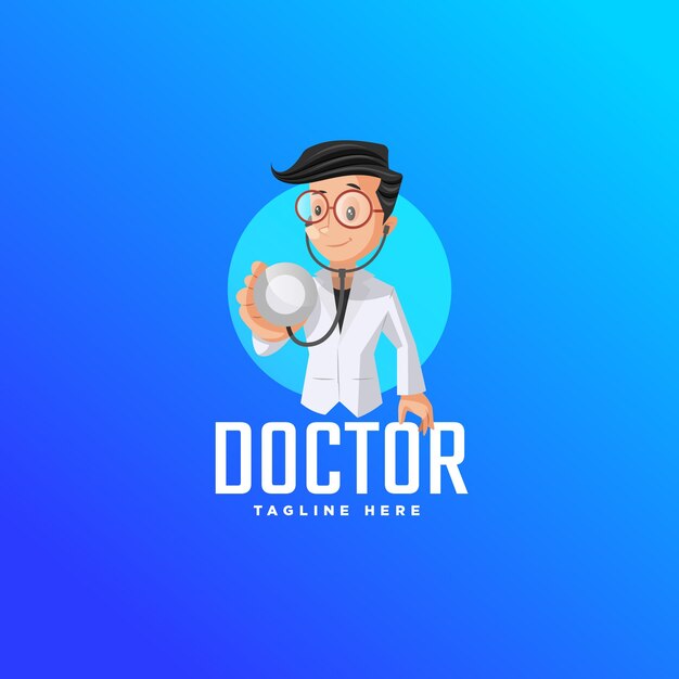 Doktor logo design-vorlage