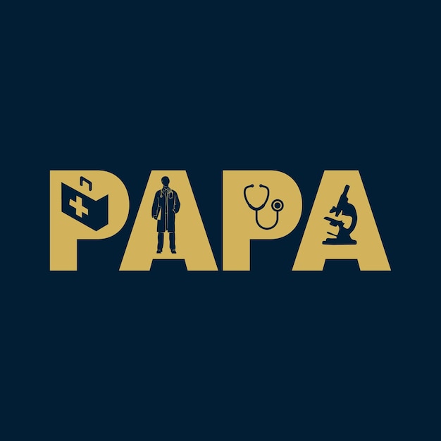 Doktor papa t-shirt-design