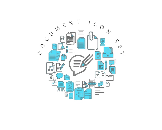 Dokument-icon-set-design