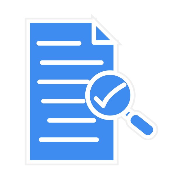 Vektor dokumentüberprüfungs-icon-vektorbild kann für die geschäftsprüfung verwendet werden