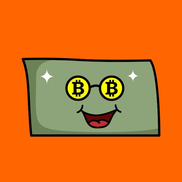 Dollar-Banknote Zeichentrickfigur Illustrationsvektor