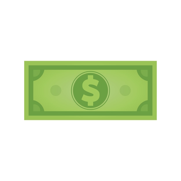 Dollar-Papierbanknote Währungssymbol-Symbol Vektor-Illustration