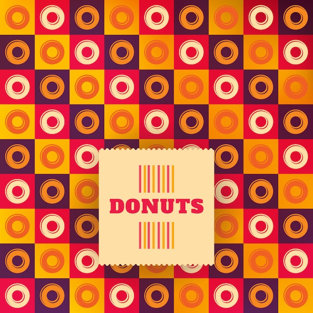 Donuts Hintergrunddesign