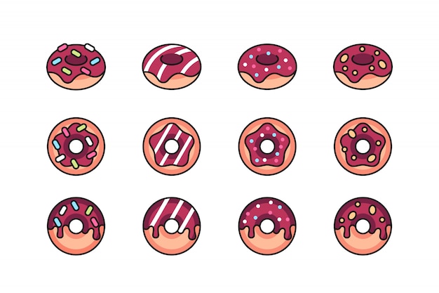 Donuts-icon-set