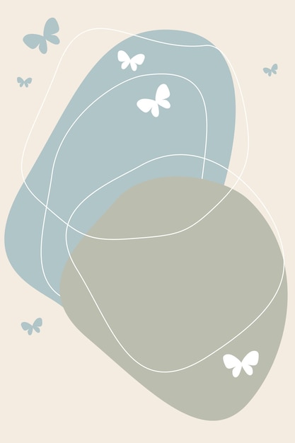 Doodle Abstract Minimalist Basis Cover Layer Hintergrund Linie Lineart Poster Hintergrund Muster Design