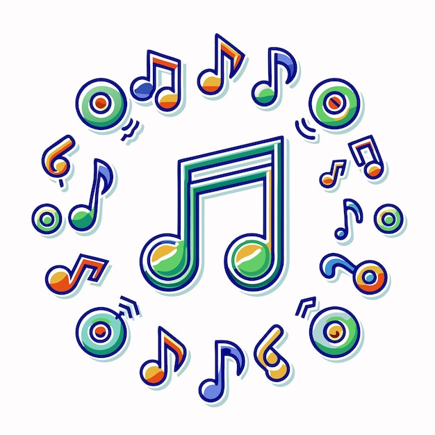Doodle-Audio-Ikonensatz