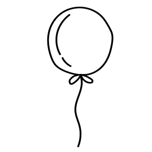 Vektor doodle-aufkleber mit cartoon-ballon