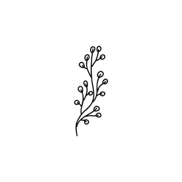 Doodle blumen tattoo umriss blumen skizzen vektor handgezeichnet vintage blumen sammlung