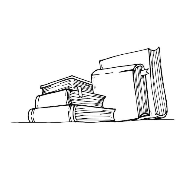 Doodle-buchsammlung im schwarzen stil. handgemalt. vektorillustration für ihr design.