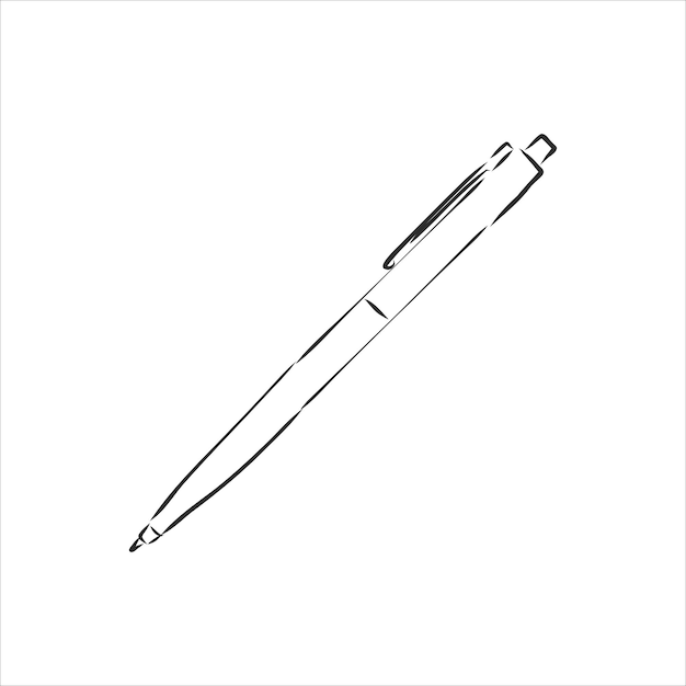 Doodle-Skizze von Bleistift-Konzept auf weißem Hintergrund Symbol in der Handzeichnung Design-Stil.