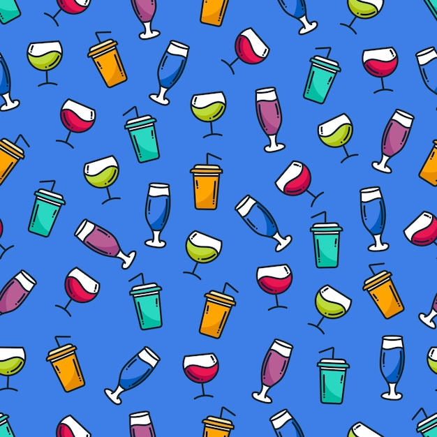 doodle trinken Patern