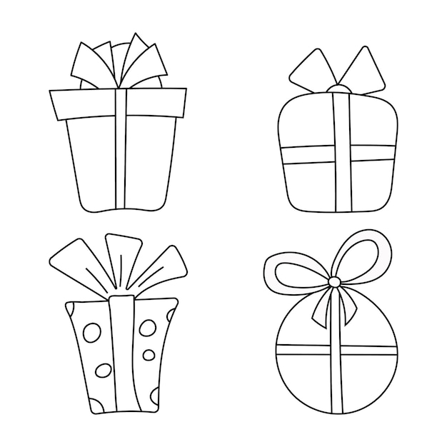 Doodle weihnachtsgeschenkboxen geschenkverpackung geschenkpaket