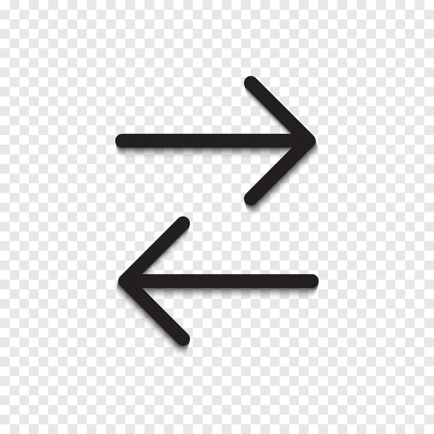 Doppelpfeil-Icon-Design-Vektor-Illustration