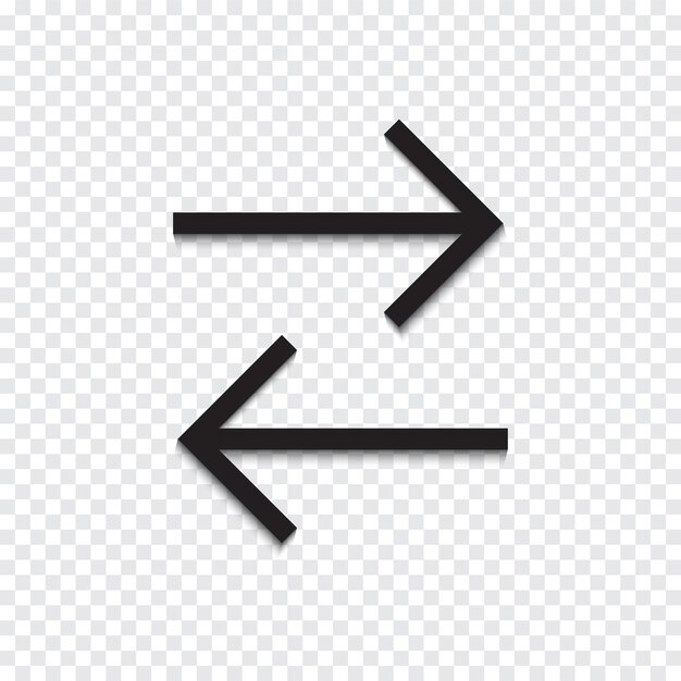 Doppelpfeil-Icon-Design-Vektor-Illustration