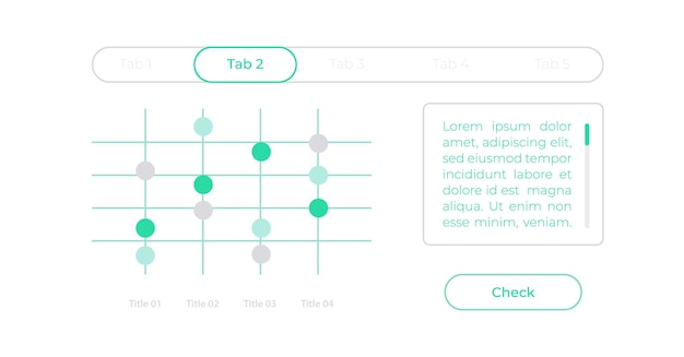 Dot-Plot-UI-Elementvorlage