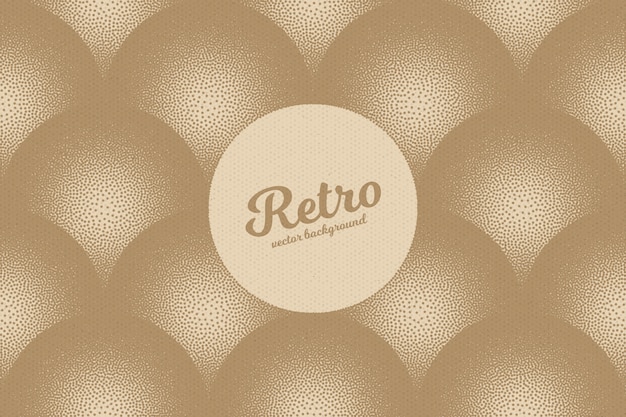 Dotwork retro abstract vector hintergrund