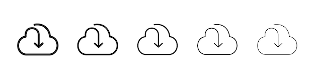 Download-Symbol Vektor-Logo-Zeichen