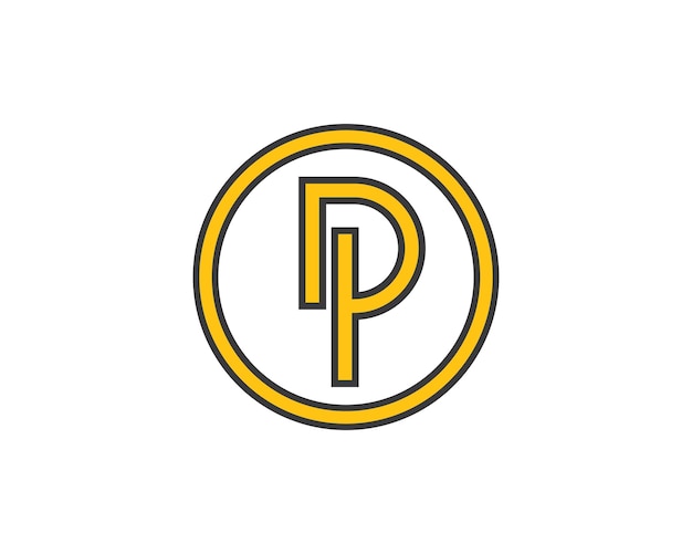 Dp-buchstaben-logo-symbol-illustrationsvektor