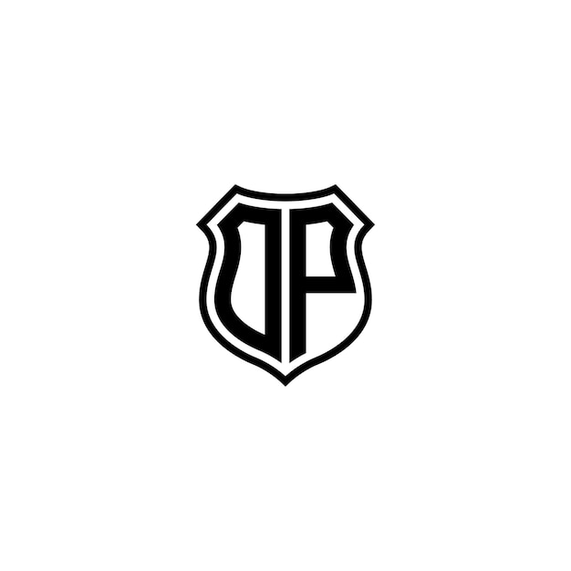 DP-Monogramm-Logo-Design, Buchstabe, Text, Name, Symbol, monochromes Logo, Alphabet-Zeichen, einfaches Logo
