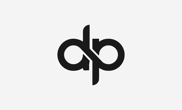 Vektor dp-monogramm-logo-design