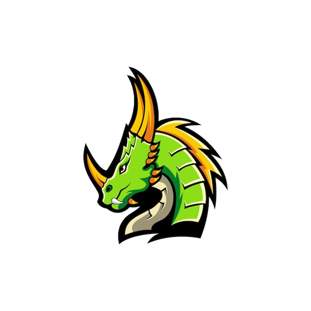 Drachen logo design illustration