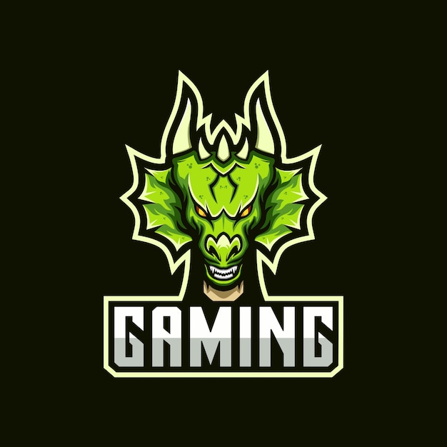 Drachen-logo-spiel e-sport