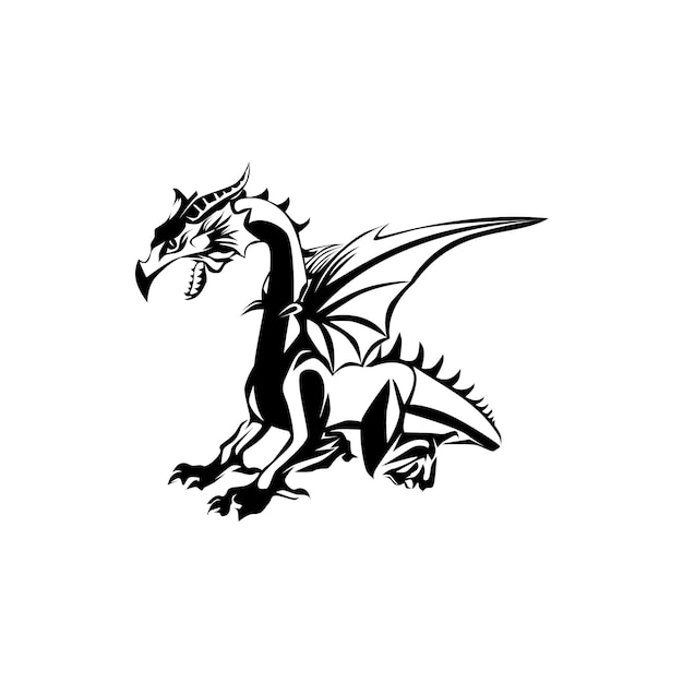 Drachen Logo Vorlage Design Vektor