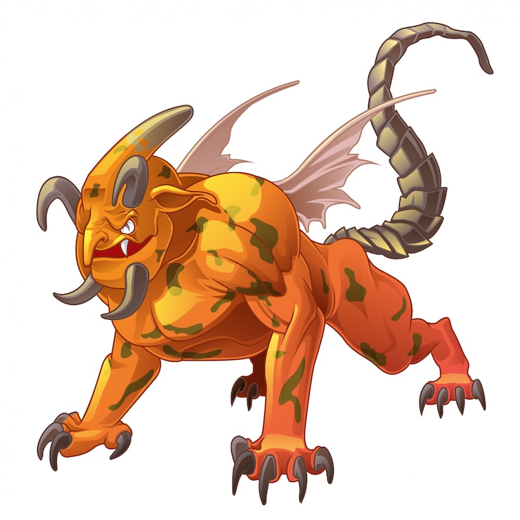 Vektor drachen sind fantasietiere im cartoon-stil.