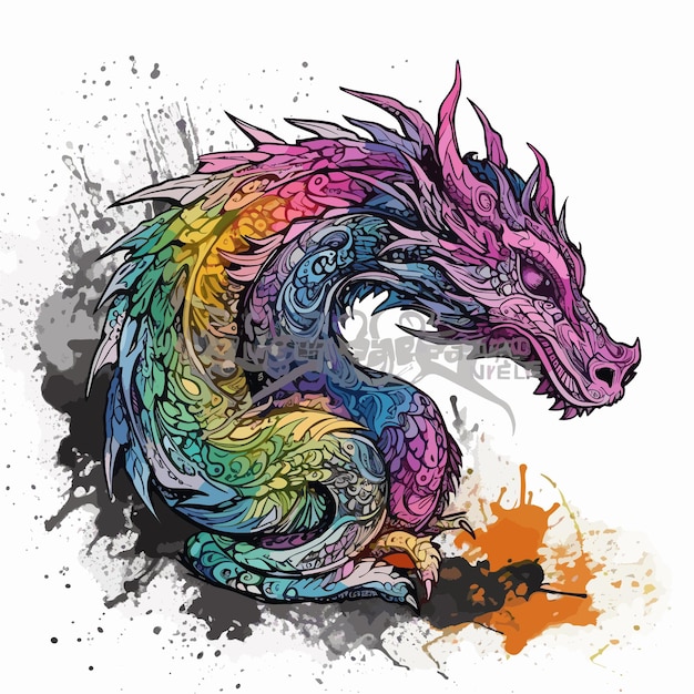 Drachen-sublimations-clipart