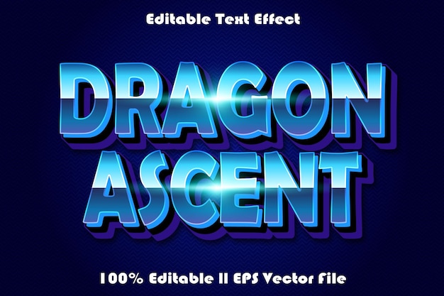 Dragon Ascent bearbeitbarer Texteffekt