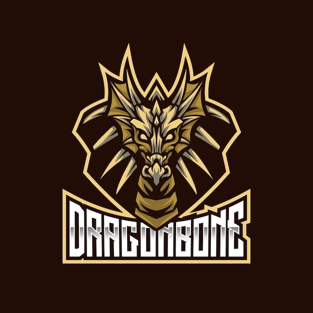 Dragon bone esport logo vorlage