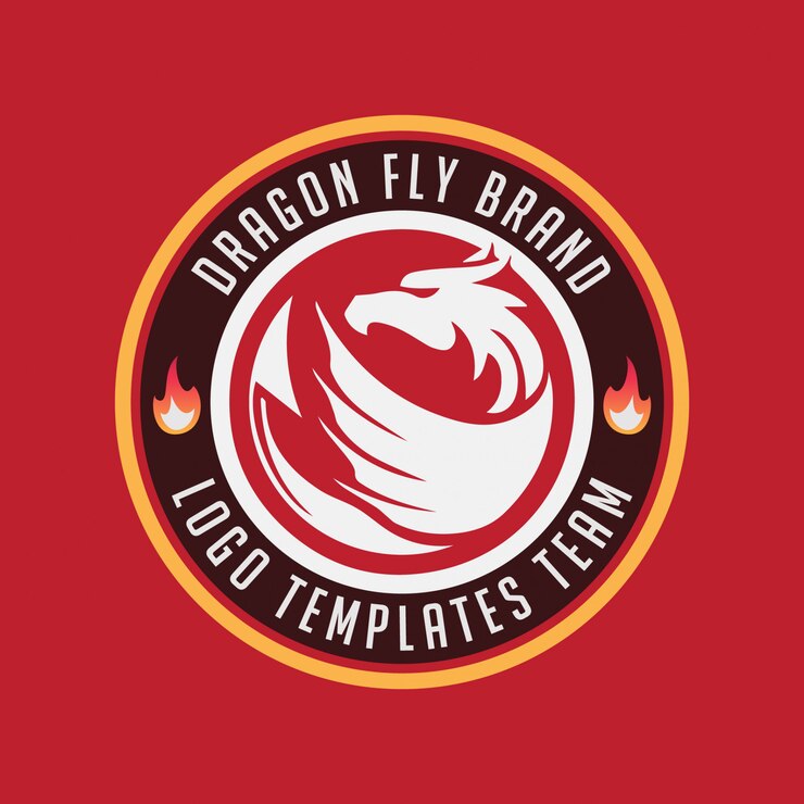 Dragon Emblem Abzeichen Logo