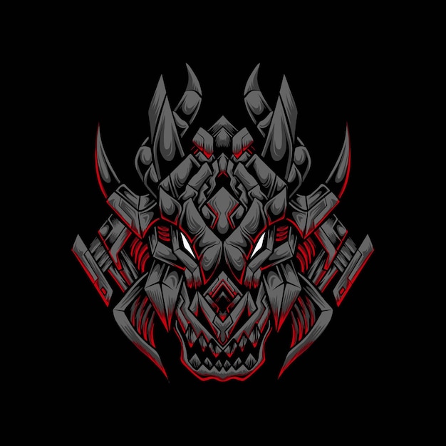 Dragon esport maskottchen logo