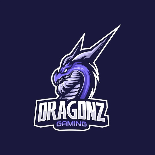 Dragon mascot gaming esport-logo-vorlage