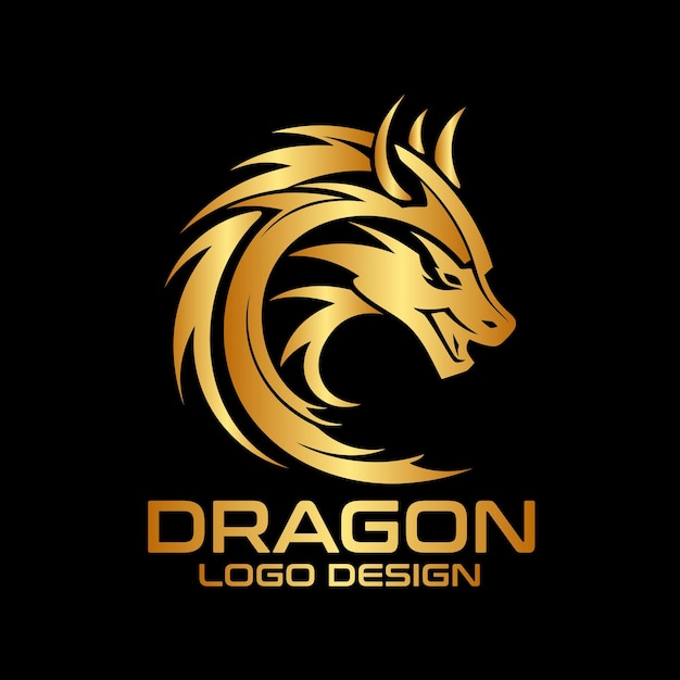 Vektor dragon-vektor-logo-design