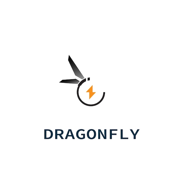 Vektor dragonfly-logo, tier-design, symbol-symbol