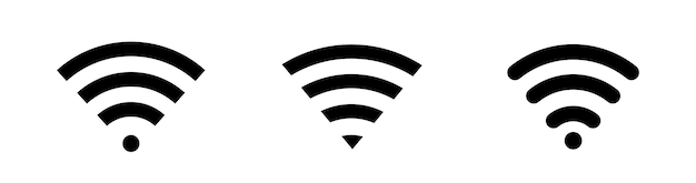 Drahtloses und wlan-symbol wlan-icon-zeichen für den fernzugang zum internet vektor-illustration