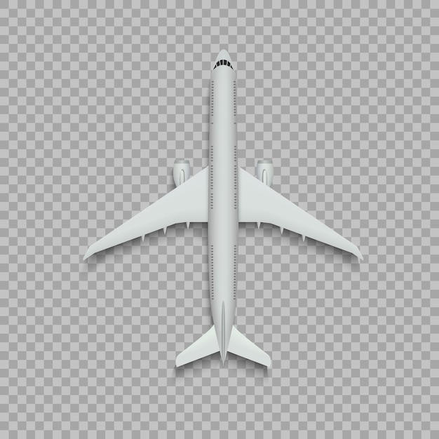 Draufsicht Flugzeug