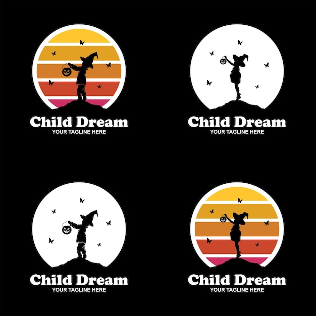 Dreamer kinderlogo-design-set